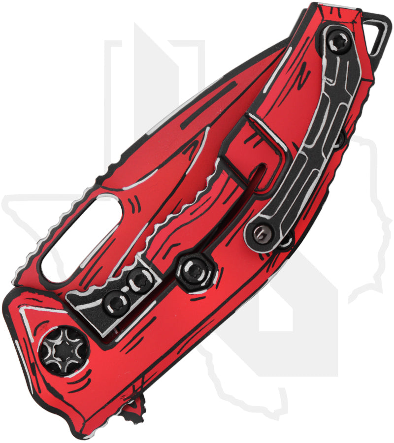 Heretic Knives Medusa Manual H009-CS-RD - Red Cel Shading