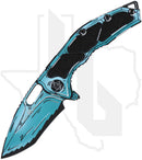 Heretic Knives Medusa Manual H010-CS-TQ - Turquoise Cel Shading