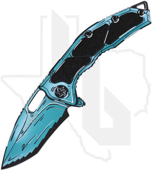 Heretic Knives Medusa Manual H010-CS-TQ - Turquoise Cel Shading