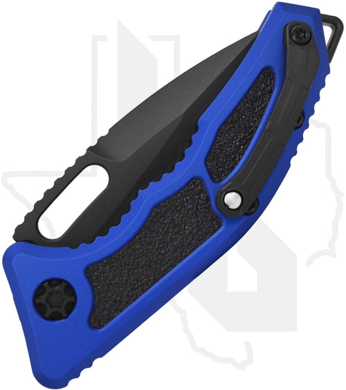 Heretic Knives Medusa Auto H011-4A-BLU - Blue Aluminum, Black Cerakote