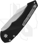 Heretic Knives Mini Pariah Auto H054-2A - Black Polymer, Stonewashed