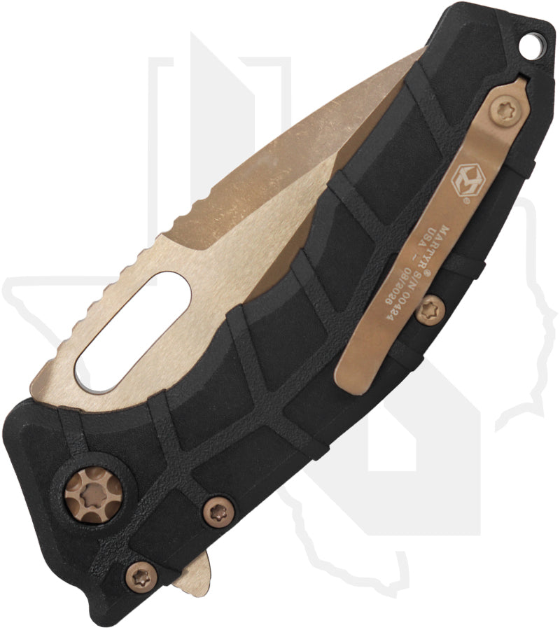 Heretic Knives Martyr Manual H057-7A - Black Injection Molded Polymer, Bronze