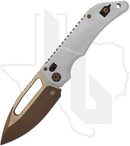Heretic Knives Koschei H061-7A-BLZ - Blizzardworn Aluminum, Bronze