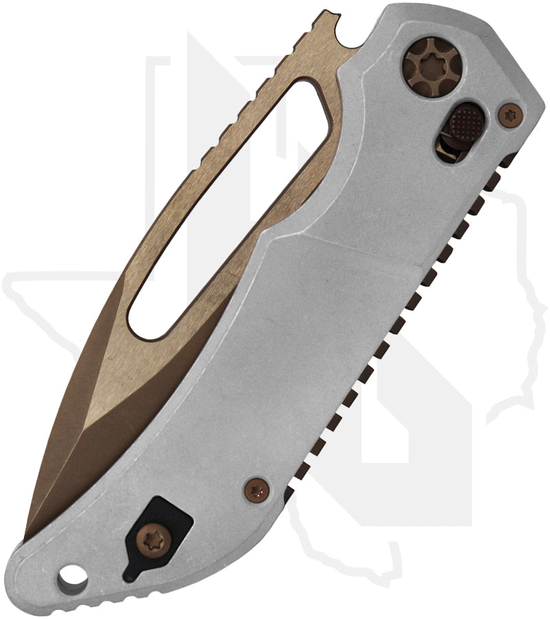 Heretic Knives Koschei H061-7A-BLZ - Blizzardworn Aluminum, Bronze