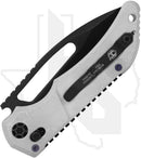 Heretic Koschei Blizzardworn aluminum handle scales with modular EDC knife design