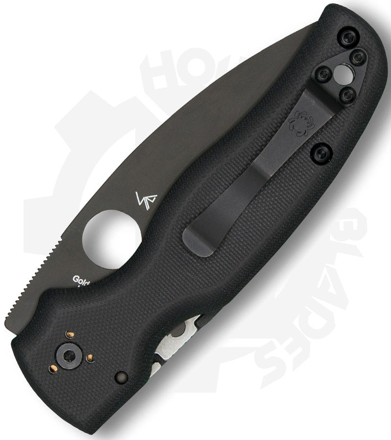 Spyderco Shaman C229GPBK - Black, Black G-10