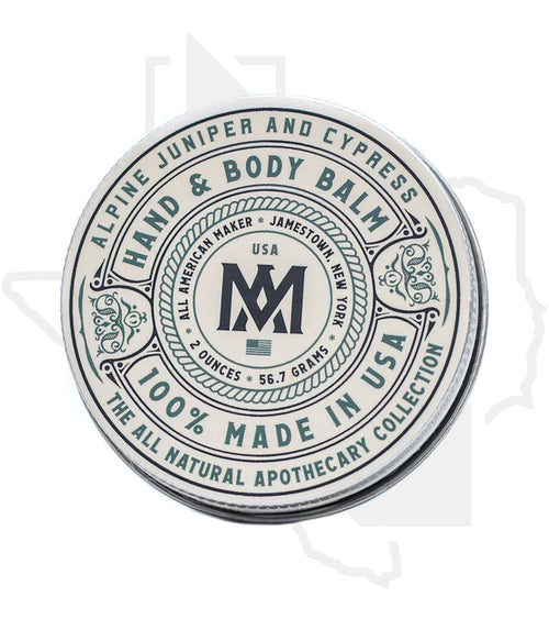 All American Maker 2oz Hand & Body Balm - Alpine Juniper & Cypress