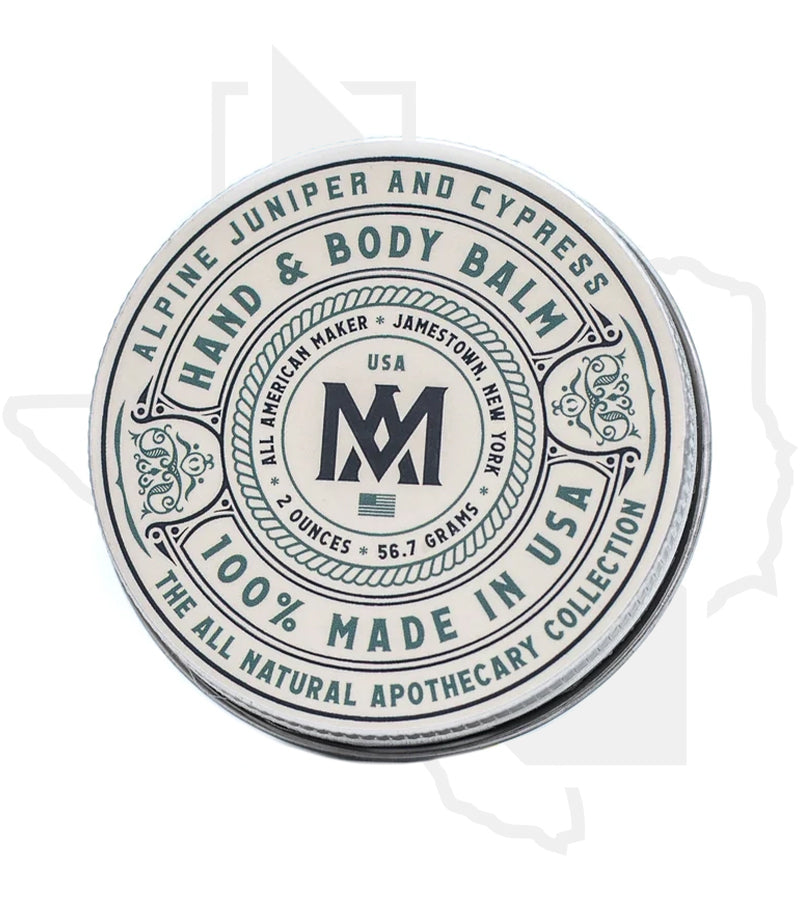 All American Maker 2oz Hand & Body Balm - Alpine Juniper & Cypress