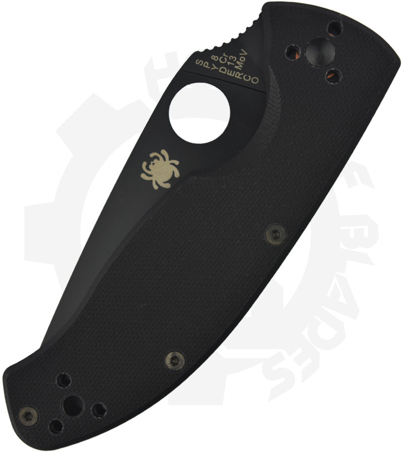 Spyderco Tenacious C122GBBKPS - Black, Black G-10