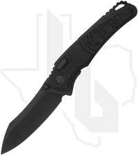 Hawk Knife Designs Talon HT-CF-DLC - Carbon Fiber 3K Twill Overlays, DLC Titanium