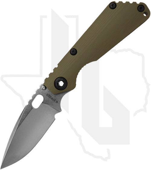 Strider Knives SnG CC - OD Green G-10, Stonewashed Titanium