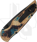 Pro-Tech TR-3 Integrity INT1106-SHIPWRECK - Shipwreck Relic Textured Aluminum, DLC, Black Lip Pearl Button