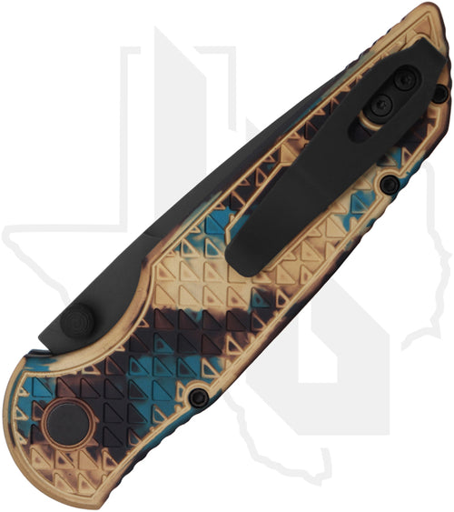 Pro-Tech TR-3 Integrity INT1106-SHIPWRECK - Shipwreck Relic Textured Aluminum, DLC, Black Lip Pearl Button