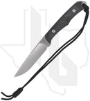 Chris Reeve Knives Inyoni INY-1000 - Stonewashed Drop Point, Black Canvas Micarta