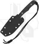 Chris Reeve Knives Inyoni INY-1000 - Stonewashed Drop Point, Black Canvas Micarta