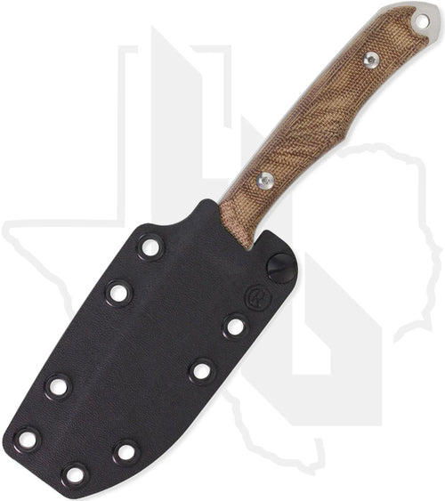 Chris Reeve Knives Inyoni INY-1001 - Stonewashed Drop Point, Natural Canvas Micarta