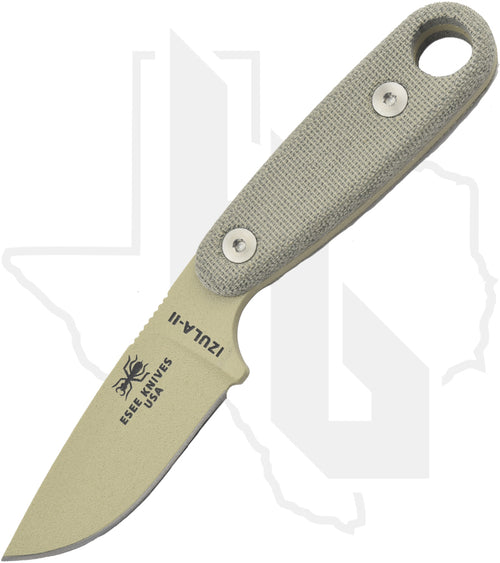 ESEE Knives Izula-II IZULA-II-DT-KIT - Tan Micarta, Desert Tan Powder Coat