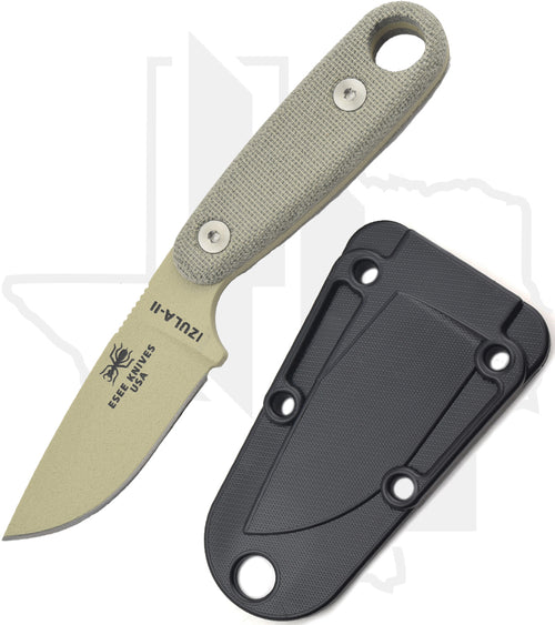 ESEE Knives Izula-II IZULA-II-DT-KIT - Tan Micarta, Desert Tan Powder Coat
