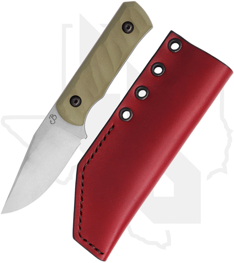 Bilgewater Blades Jack Rabbit JR-CRW-OD-TXT - OD Green G-10, Textured