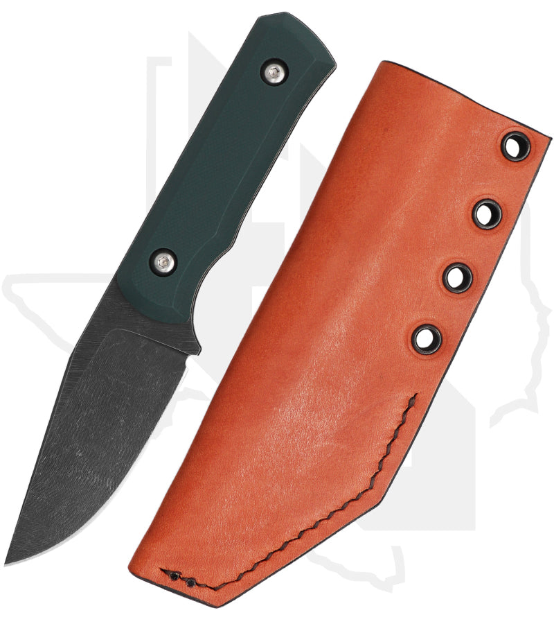 Bilgewater Blades Jack Rabbit JR-G10-FG - Forest Green/Ivory G-10, HOB Exclusive