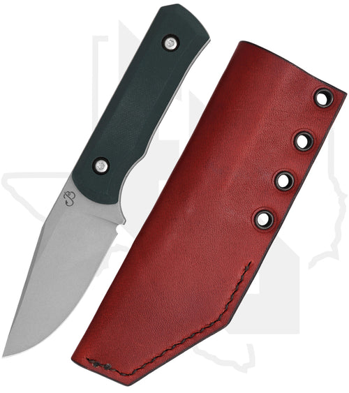 Bilgewater Blades Jack Rabbit JR-G10-FG - Forest Green/Ivory G-10, HOB Exclusive