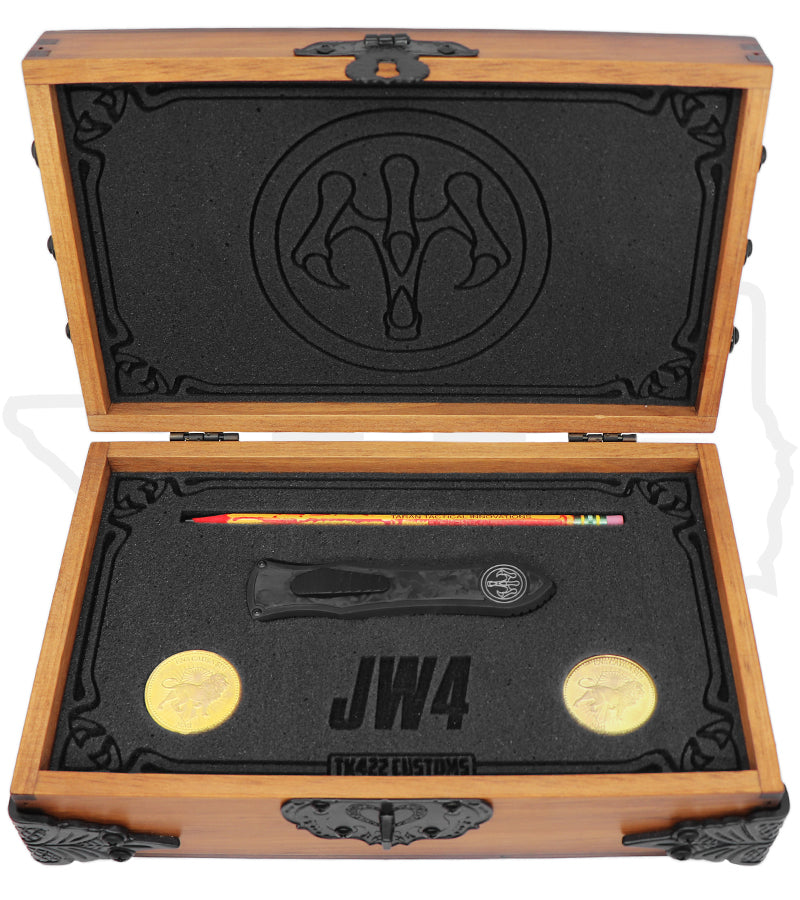 Hawk Knife Designs Deadlock Model C JW4-26 - John Wick 4 Box Set, Carbon Fiber, DLC Titanium