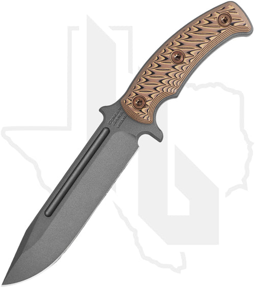 RMJ Tactical Combat Africa K-CA-TU-HB - Hyena Brown G-10, Tungsten Cerakote
