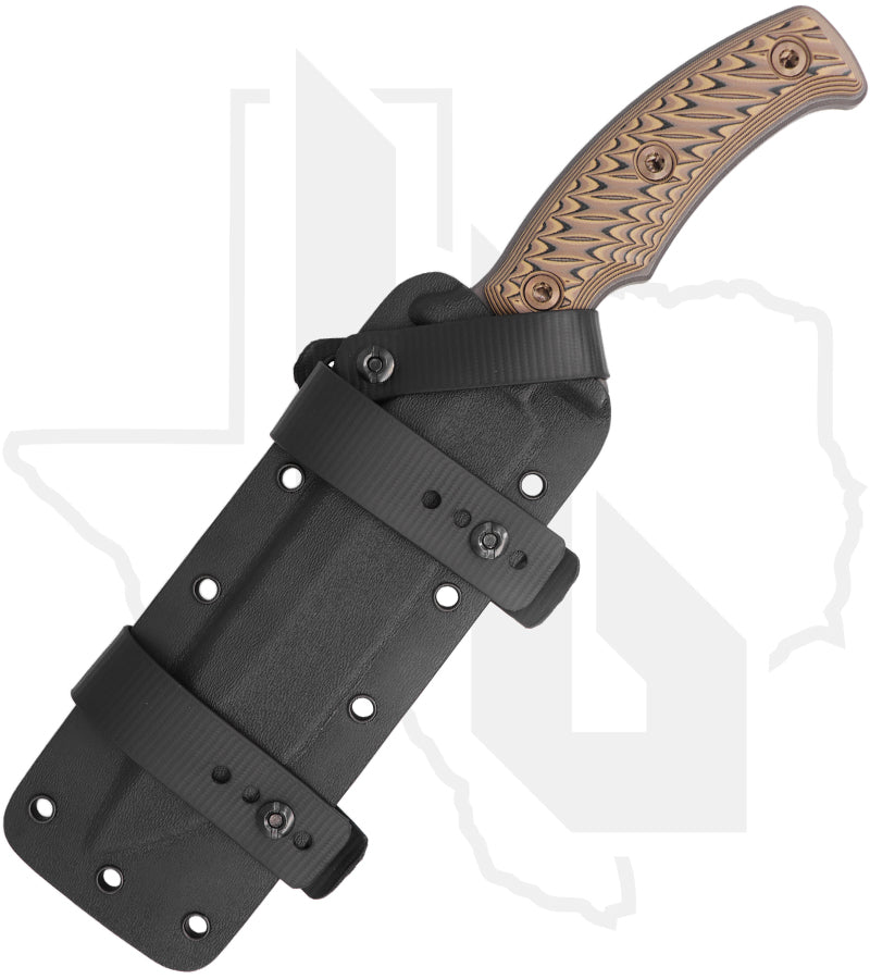RMJ Tactical Combat Africa K-CA-TU-HB - Hyena Brown G-10, Tungsten Cerakote
