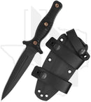 RMJ Tactical Raider Dagger K-RDP-GB-BK - Black G-10, Graphite Black Cerakote