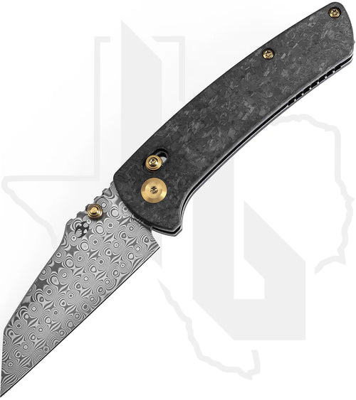 Kansept Main Street K1015V1 - Shredded Carbon Fiber, Damascus