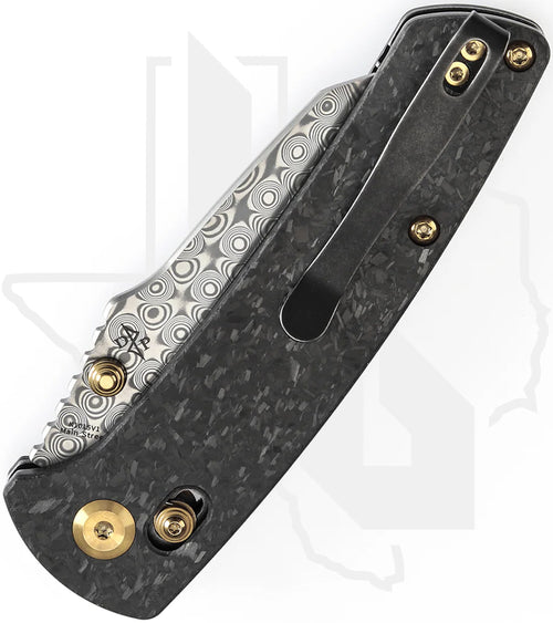 Kansept Main Street K1015V1 - Shredded Carbon Fiber, Damascus