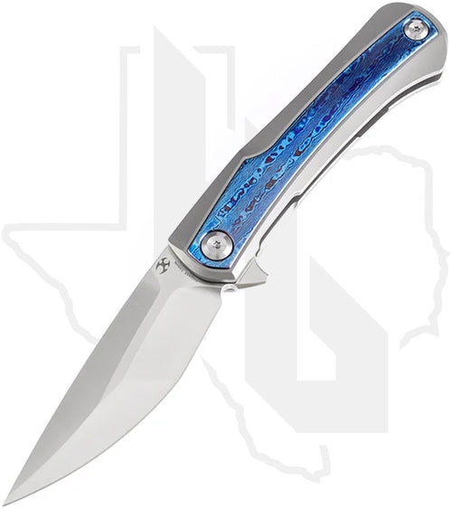 Kansept Kratos K1024A3 - Titanium, Timascus Inlay, Satin