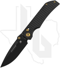 Kansept Eaglestrike K1095V6 - Black Titanium, Diamond Pattern, Blackwashed