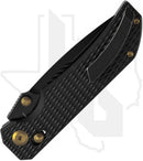 Kansept Eaglestrike K1095V6 - Black Titanium, Diamond Pattern, Blackwashed