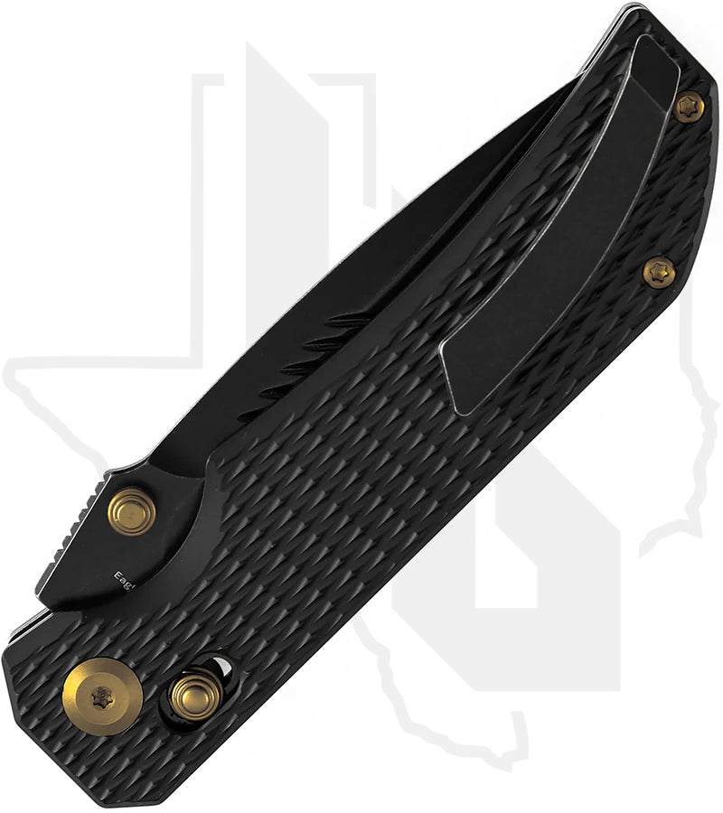 Kansept Eaglestrike K1095V6 - Black Titanium, Diamond Pattern, Blackwashed