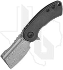 Kansept Mini Korvid K3030H1 - Blackwashed Titanium, Damascus