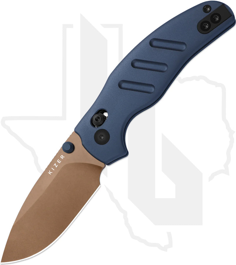 Kizer Sheepdog C01C 2.9 CD KI3488.29CDA1 - Blue Aluminum, Sunset Metal PVD