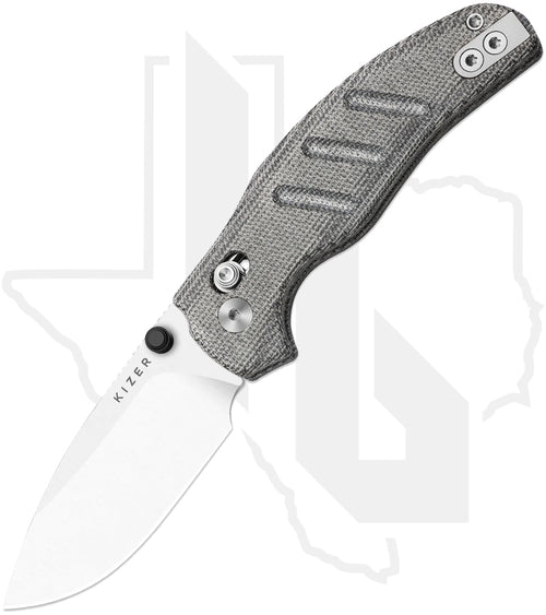 Kizer Sheepdog C01C 2.9 CD KI3488.29CDA2 - Black Norplex UltreX Micarta, Satin