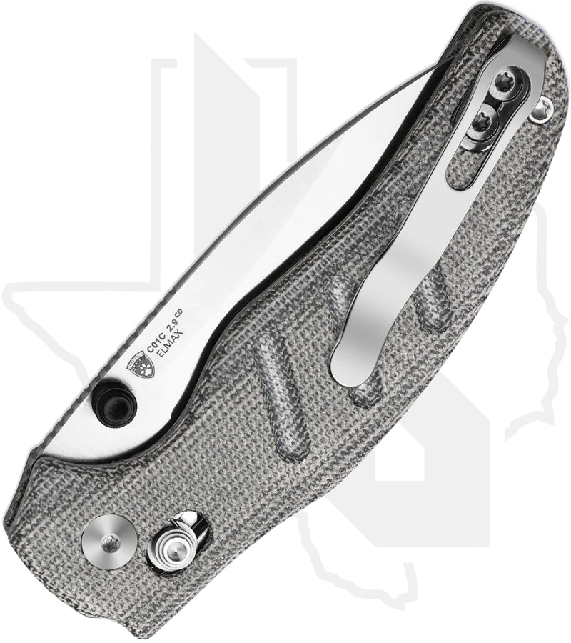 Kizer Sheepdog C01C 2.9 CD KI3488.29CDA2 - Black Norplex UltreX Micarta, Satin