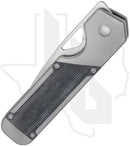 Kizer Militaw KI3634A1 - Titanium, Black Micarta Inlays, Stonewashed
