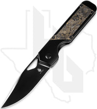 Kizer Militaw KI3634A3 - Titanium, Dark Matter Gold Fatcarbon Inlays, DLC
