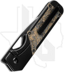 Kizer Militaw KI3634A3 - Titanium, Dark Matter Gold Fatcarbon Inlays, DLC