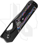 Kizer Mini Militaw KI3634SA1 - Titanium, 80's CamoCarbon Inlays, DLC