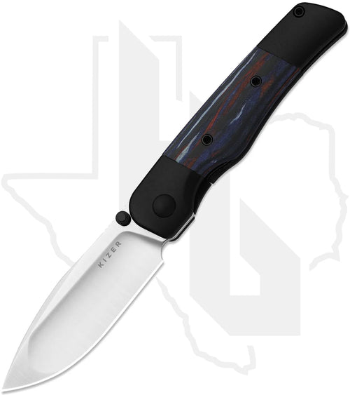Kizer Coywolf KI3685A2 - Titanium, Reconstituted Wood Inlays, Satin