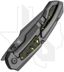 Kizer Feweed KI3694A2 - Titanium, Toxic Storm Fatcarbon Inlays, Gray Stonewashed