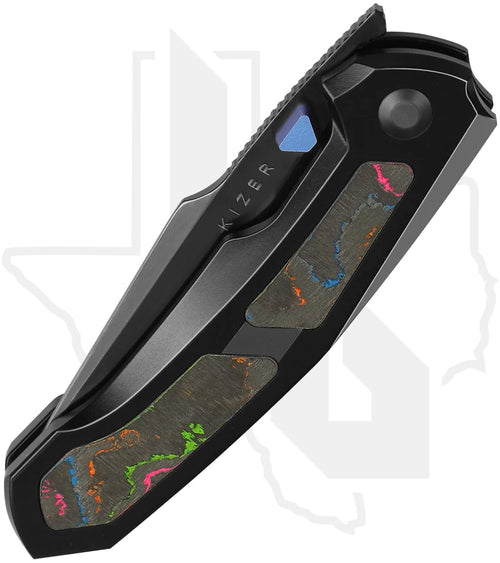 Kizer Feweed KI3694A3 - Titanium, 80's CamoCarbon Inlays, DLC