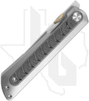 Kizer Quoll KI3733A1 - Titanium, Rainbows Damascus Inlays, Satin