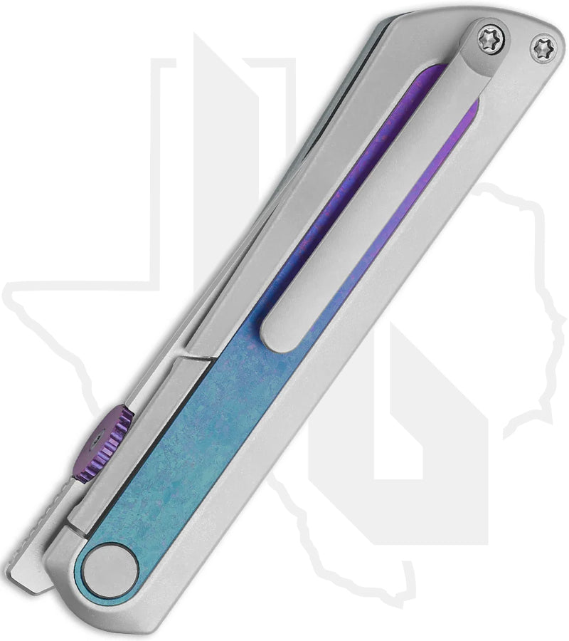 Kizer Quoll KI3733A2 - Titanium, Crystallized Titanium Inlays, Stonewashed