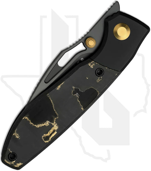 Kizer Shrike KI3746A2 - Titanium, Gold Camo Fatcarbon, Matte DLC
