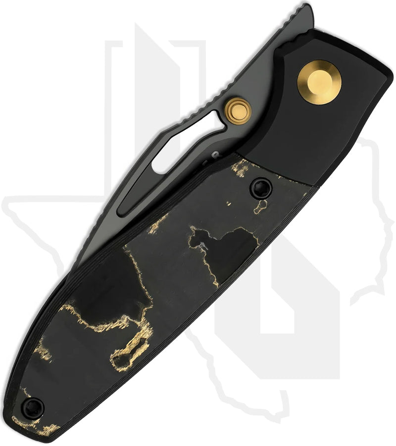 Kizer Shrike KI3746A2 - Titanium, Gold Camo Fatcarbon, Matte DLC